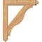 Ekena Millwork Funston Arts and Crafts Smooth Bracket w/ Offset Brace, Western Red Cedar, 5 1/2"W x 26"D x 30"H BKT0604X26X30FST03SWR - alternate 3